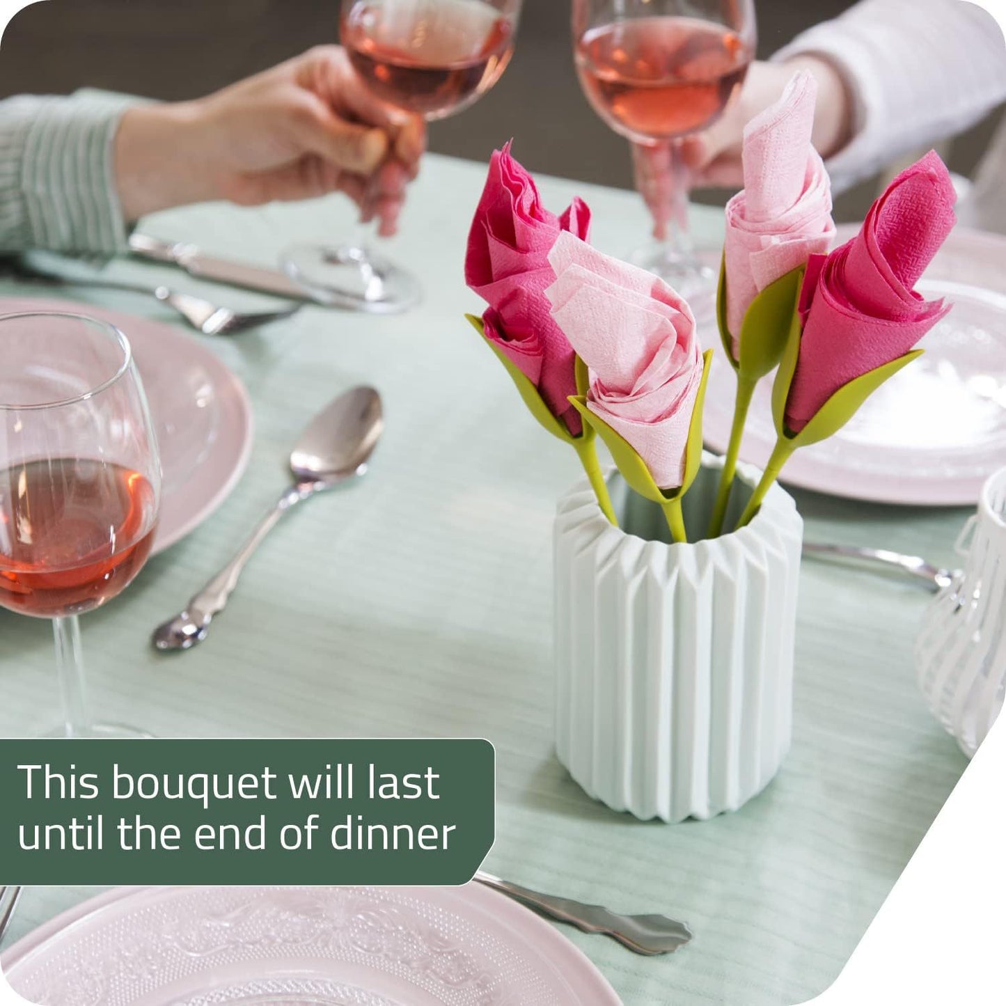 Origami Flower Napkin Storage Rack Tool
